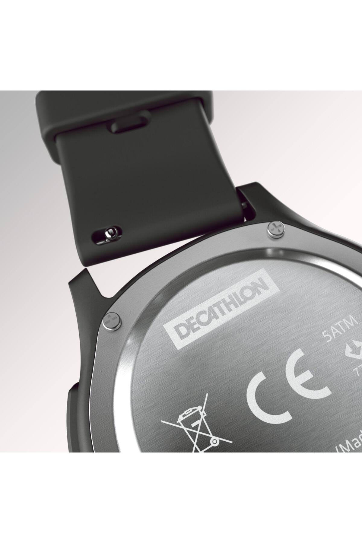 Decathlon Su Geçirmez Kronometreli Koşu Saati - Siyah - W100 - Görsel 3