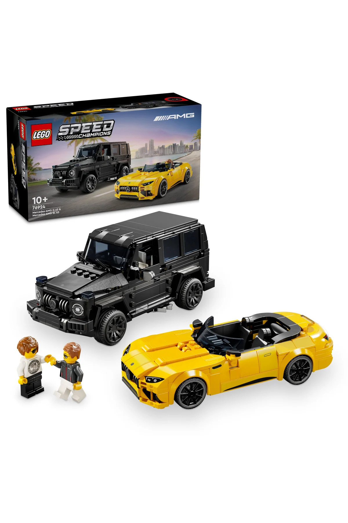LEGO ® Speed Champions Mercedes-AMG G 63 ve Mercedes-AMG SL 63 76924 – 10+ Oyuncak Yapım Seti (808P)