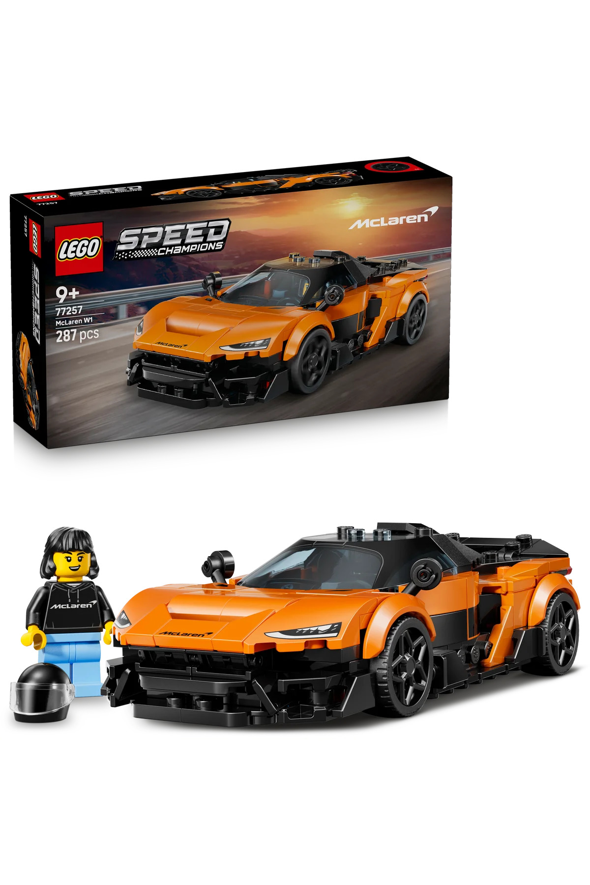 LEGO ® Speed Champions McLaren W1 Gerçek Süper Araba 77257 - 9+ Oyuncak Yapım Seti (287 Parça)