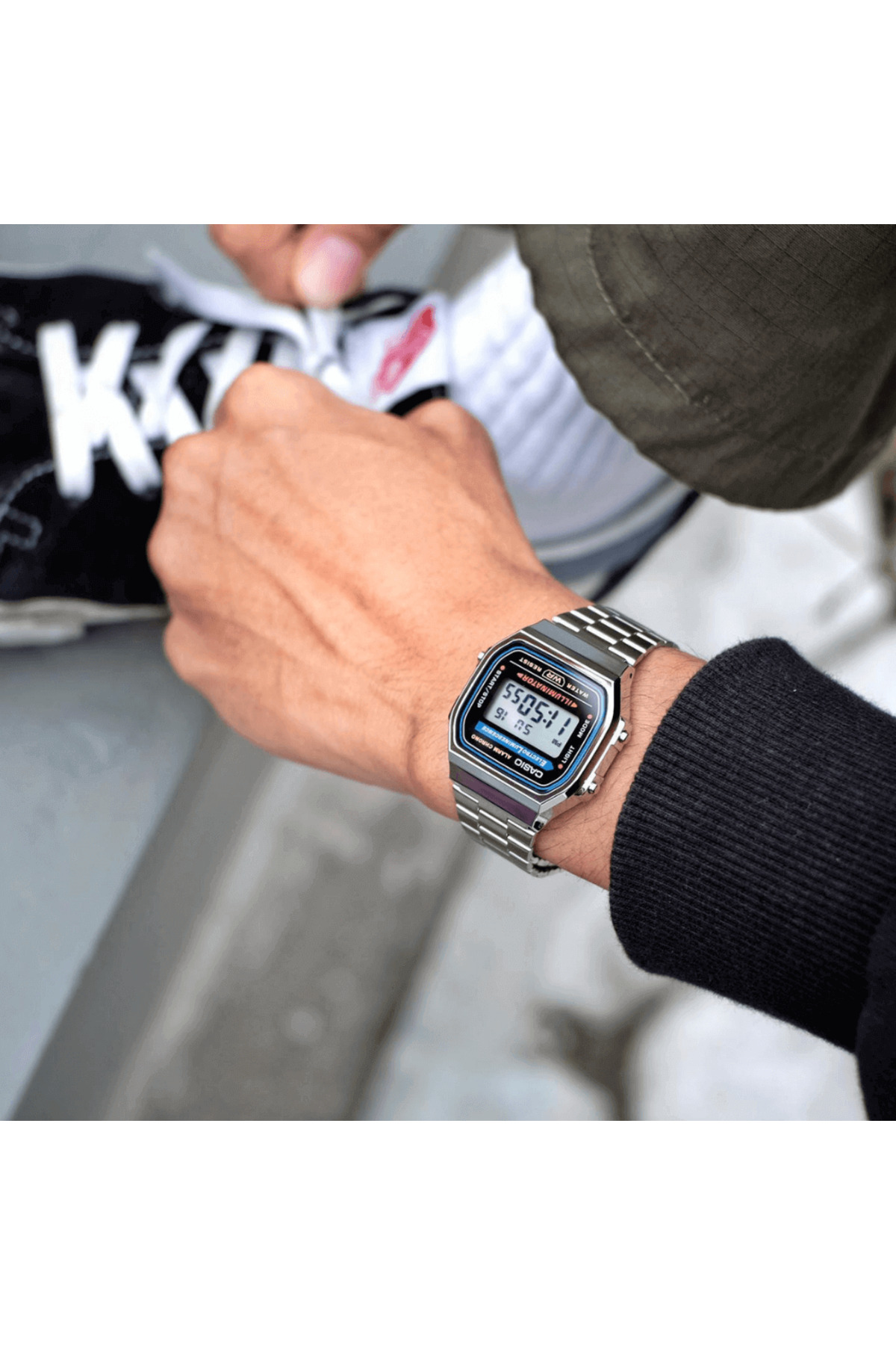 Casio RETRO A168WA-1WDF Kol Saati ( 2 Yıl Türkiye Tek Distribütörü Ersa Saat Garantilidir) - Görsel 3