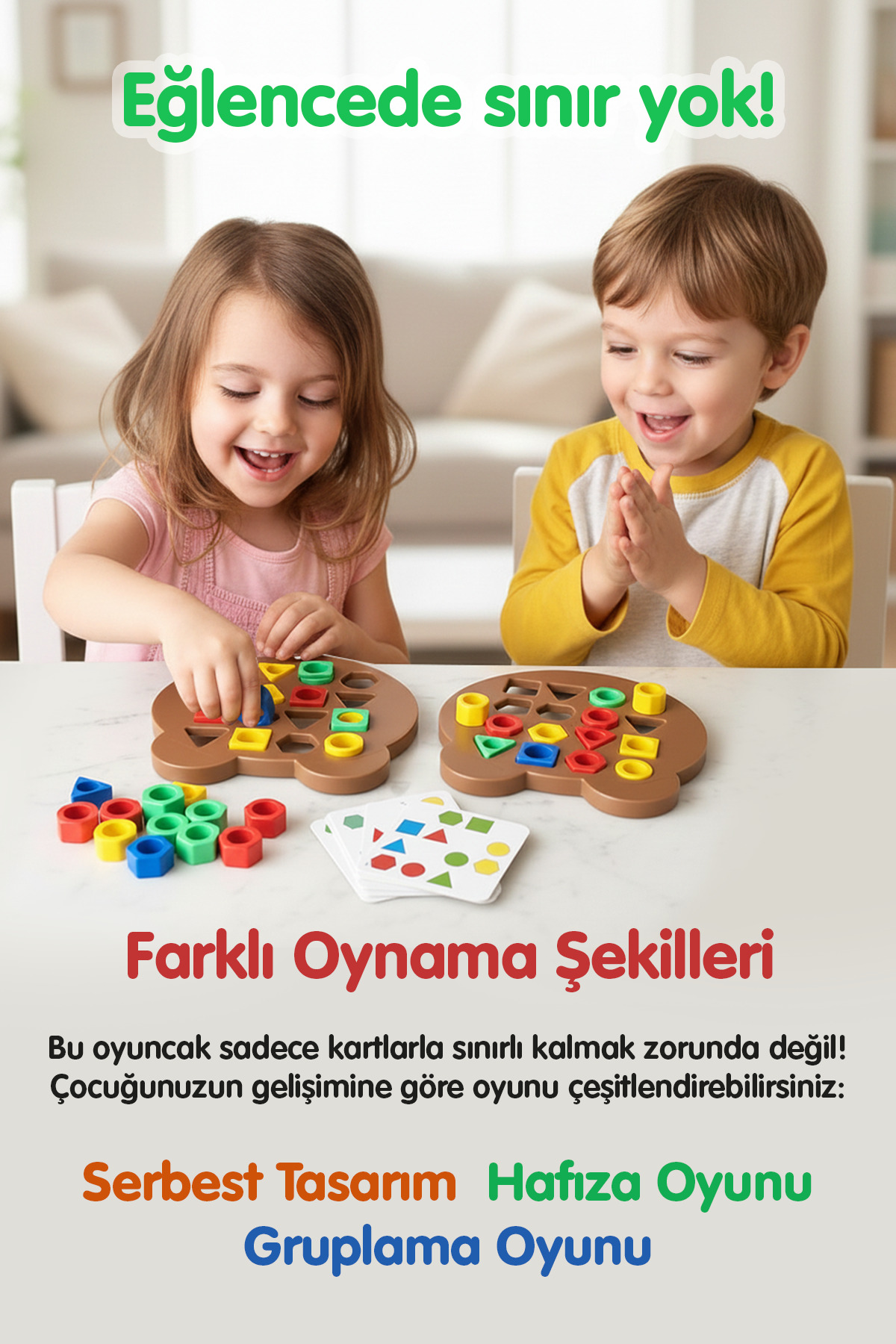 Genel Markalar Ayıcık Geometrik Şekil Oyuncak