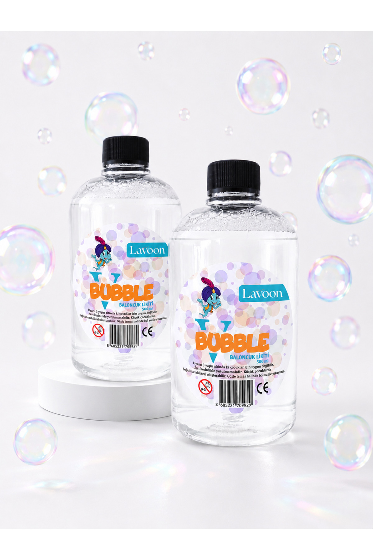 Lavoon V-bubble Kaliteli Formül 2'li Baloncuk Sıvısı Likiti Köpük Tabancası Likidi 500 ml X 2 Adet
