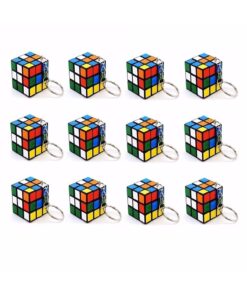 Genel Markalar 12 Adet Mini Rubik Zeka Küpü (sabır Küpü) 3x3 Anahtarlık