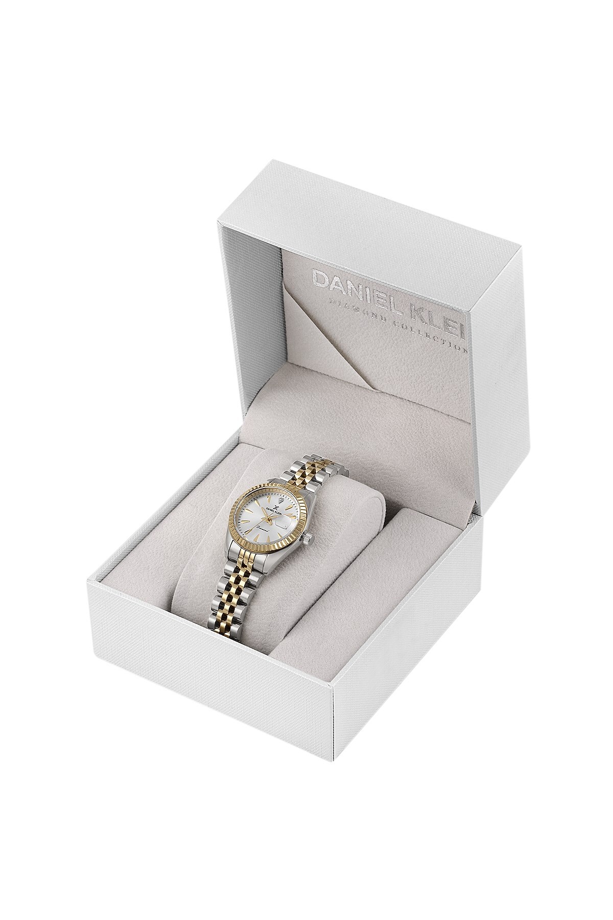 Daniel Klein Rolex Dizayn Pırlanta Taşlı Özel Diamond Serisi Küçük Kasalı (28 MM) Jubile Kordon Kadın Kol Saati