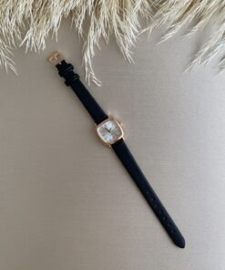 QUARTZ Retro Minimal Vintage Deri Kordon Kadın Kol Saati- Rose Renk Kasa