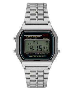 Ticarto Unisex Gümüş Retro Digital Kol Saati TCTSR003902S0330