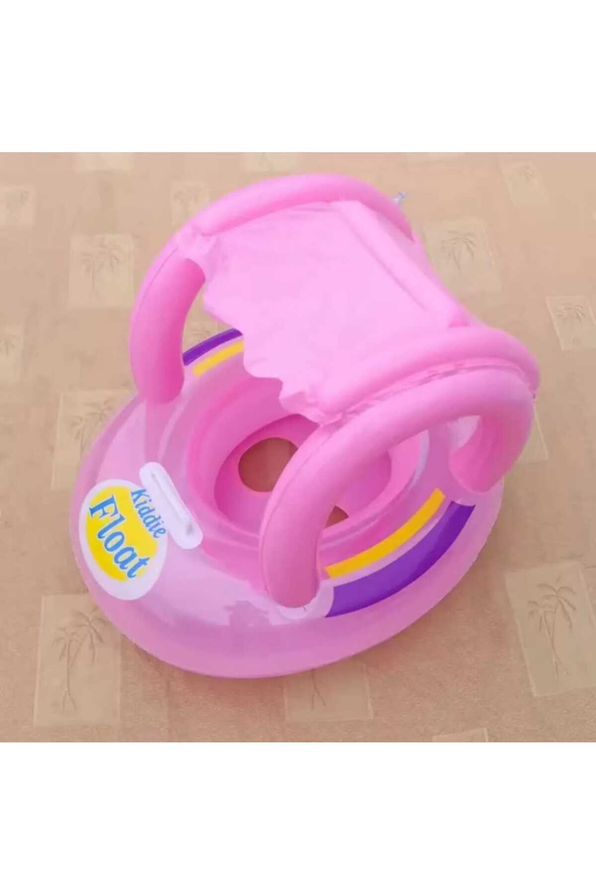 Sekk O Gölgelikli Bebek Botu, Bebek Simidi, Güneşten Koruyucu, PEMBE