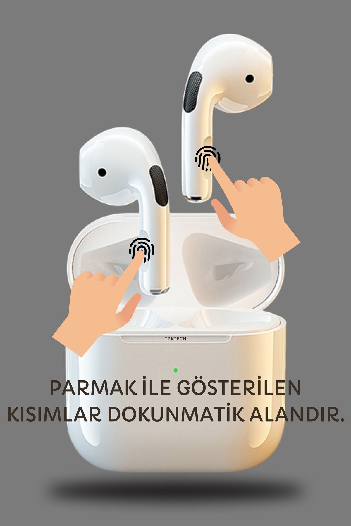 TrkTech Kılıf Hediyeli Pro 5 Plus Premium A Kalite Bluetooth Sürüm 5.3 Bluetooth Kulaklık - Görsel 3