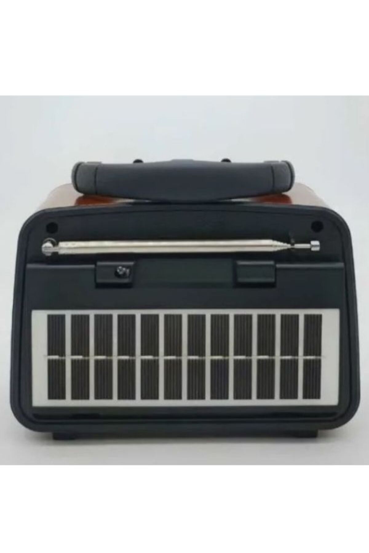 ataşbey Solar Güneş Enerji Led Fenerli RT-301 M Ahşap Nostalji Bluetooth USB-SD-Radyo-Mp3 Çalar Müzik Kutusu - Görsel 3