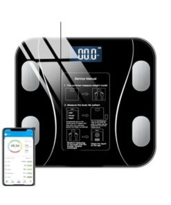 Genel Markalar Dijital Baskül SiyahTF-1075 (Bluetooth Özellikli) Hassas Ölçüm (2.5-180kg)
