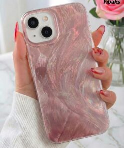 Fibaks iPhone 15/14/13 Kılıf Bordo Yıldız Star Desenli Silikon Darbe Emici Klasik Silikon Kapak - Görsel 3