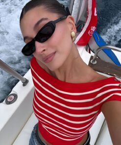 Eyesofia Laurent Slim Tasarım İnce Uv400 Unisex Siyah Güneş Gözlüğü