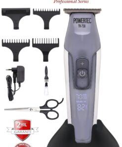 Powertec TR-758 Profesyonel Sakal Ense Tıraş Makinesi (0.1mm - Sıfıra En Yakın)