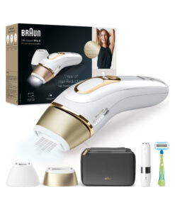 Braun IPL Silk·expert Pro 5, Evde Lazerle Tüy Alma, Mini Yüz Tüy Alma Cihazı, 2 Başlık, PL5146