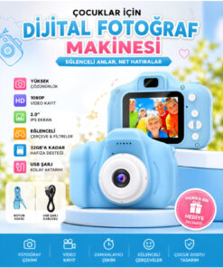 Alternative view of İTHALCİM Dijital Fotoğraf Makinesi Çocuk Mini 1080p Hd Kamera Selfie