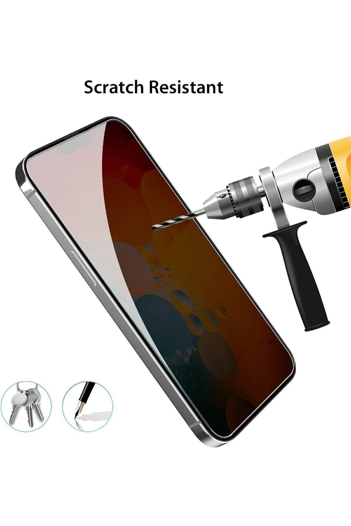 Powerfox iPhone 11 Uyumlu Privacy Hayalet Kırılmaz Cam Tam Kaplayan Gizlilikli Ekran Koruyucu 9H - Görsel 3