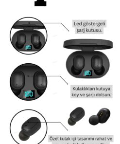 Alternative view of Favors Dots E6s Bluetooth Kulaklık Hd Ses Extra Bass Yüksek Mikrofon Kalitesi
