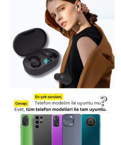 Favors Dots E6s Bluetooth Kulaklık Hd Ses Extra Bass Yüksek Mikrofon Kalitesi - Görsel 3