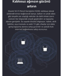 Xiaomi Wifi Pro Sinyal Yaklaştırıcı Güçlendirici N300 (Xiaomi Türkiye Garantili) - Görsel 3