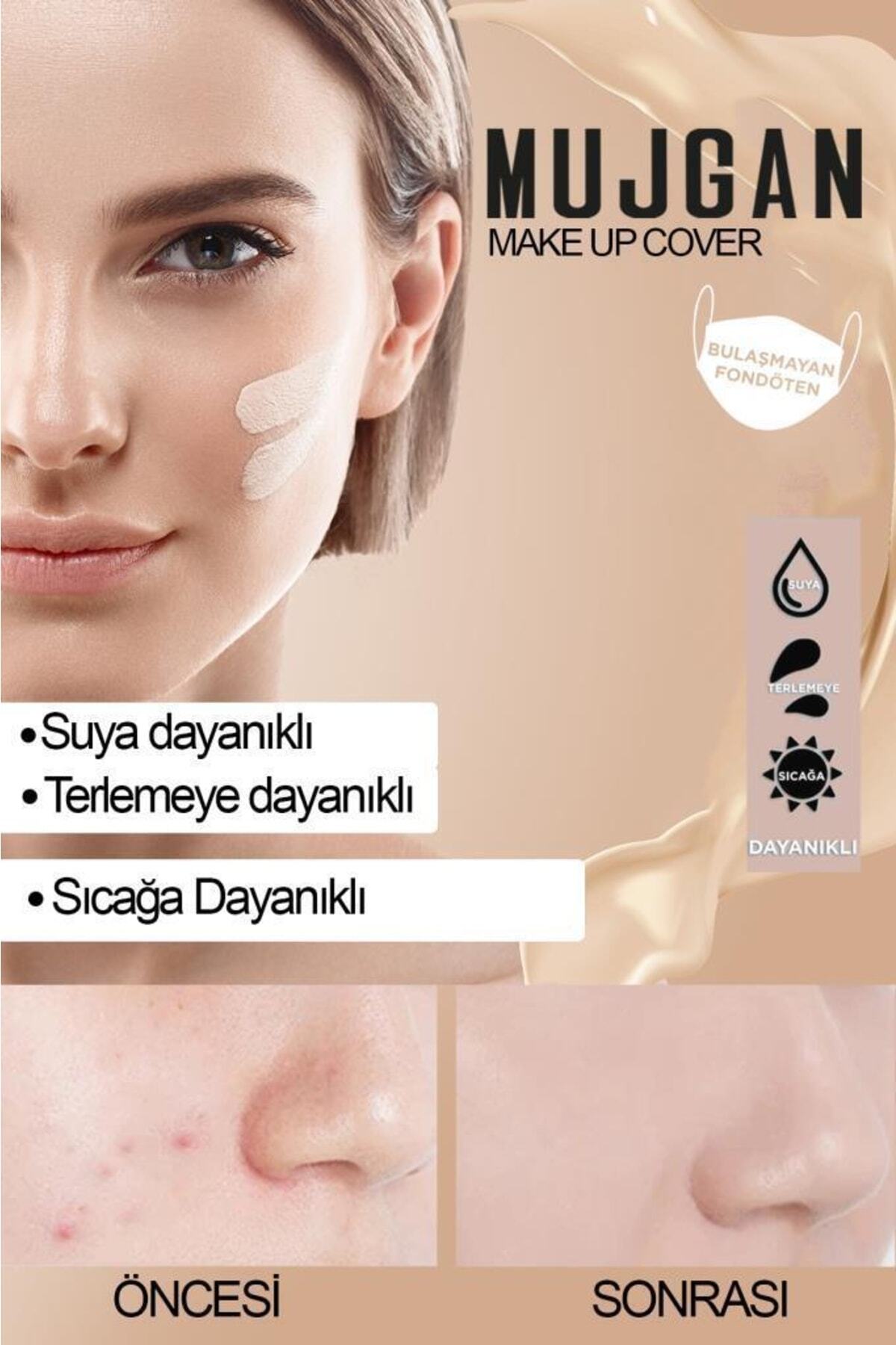 MUJGAN Make Up Cover Porselen Fondöten Kapatıcı 9 - Görsel 3