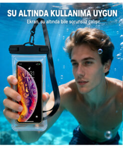 Alternative view of Popidima Yüksek Kalite Tüm Telefonlara Uyumlu Yağmur Su Geçirmez Waterproof Deniz Havuz Altı Geçirmez Kılıf