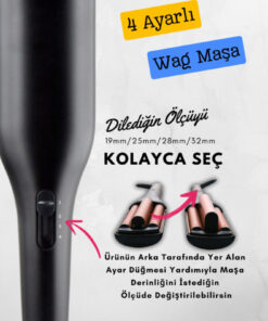 Shibowavy Wag Maşa 4 Ayarlı Siyah Renk (19MM/25MM/28MM/32MM AYARLANABİLİR ÖZELLİKLİ) - Görsel 3