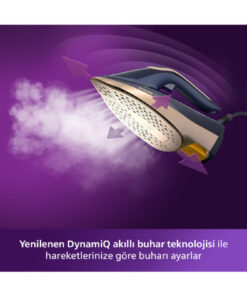 Alternative view of Philips 8000 Serisi Azur Buharlı Ütü, 3000W, 260 g Turbo Şok Buhar, Sıfır Yanık Riski, DST8050/20