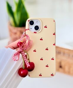 Alternative view of Go Aksesuar Iphone 15 - 14 VE 13 Uyumlu Charm Kiraz Tasarımlı Esnek Silikon Kılıf