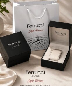 Ferrucci HEDİYELİK ÇELİK KORDON SU GEÇİRMEZ ERKEK KOL SAATİ 2YIL GARANTİLİ BABALAR GÜNÜ HEDİYESİ SEVGİLİLER GÜNÜ HEDİYESİ - Görsel 3