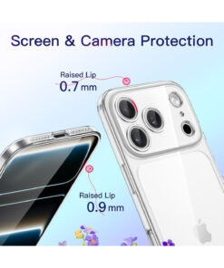 Fibaks iPhone 17 Pro Max Kılıf Şeffaf Kamerası Full Korumalı Yumuşak Darbe Emici Ince Esnek Silikon Kapak - Görsel 3