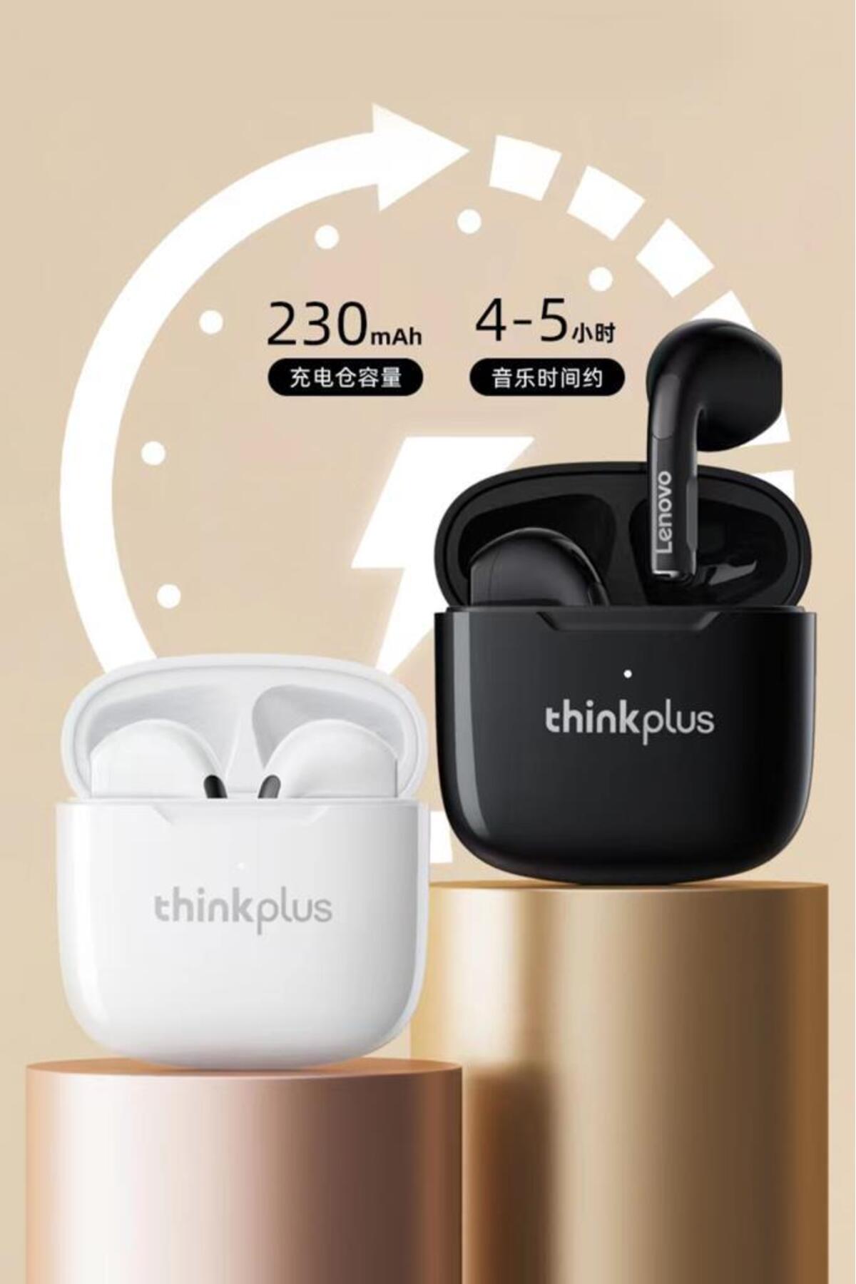 LENOVO Thinkplus Bluetooth Kulaklık Kulak İçi Kablosuz Kulaklık LP1 Yeni Versiyon Beyaz - Görsel 3