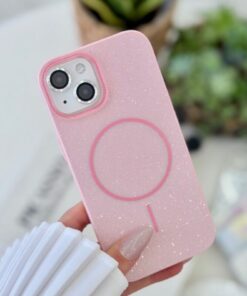 Go Aksesuar Iphone 15 - 14 -13 Uyumlu Glitter MAGSAFE Özellikli Darbe Önleyici Koruyucu Kılıf