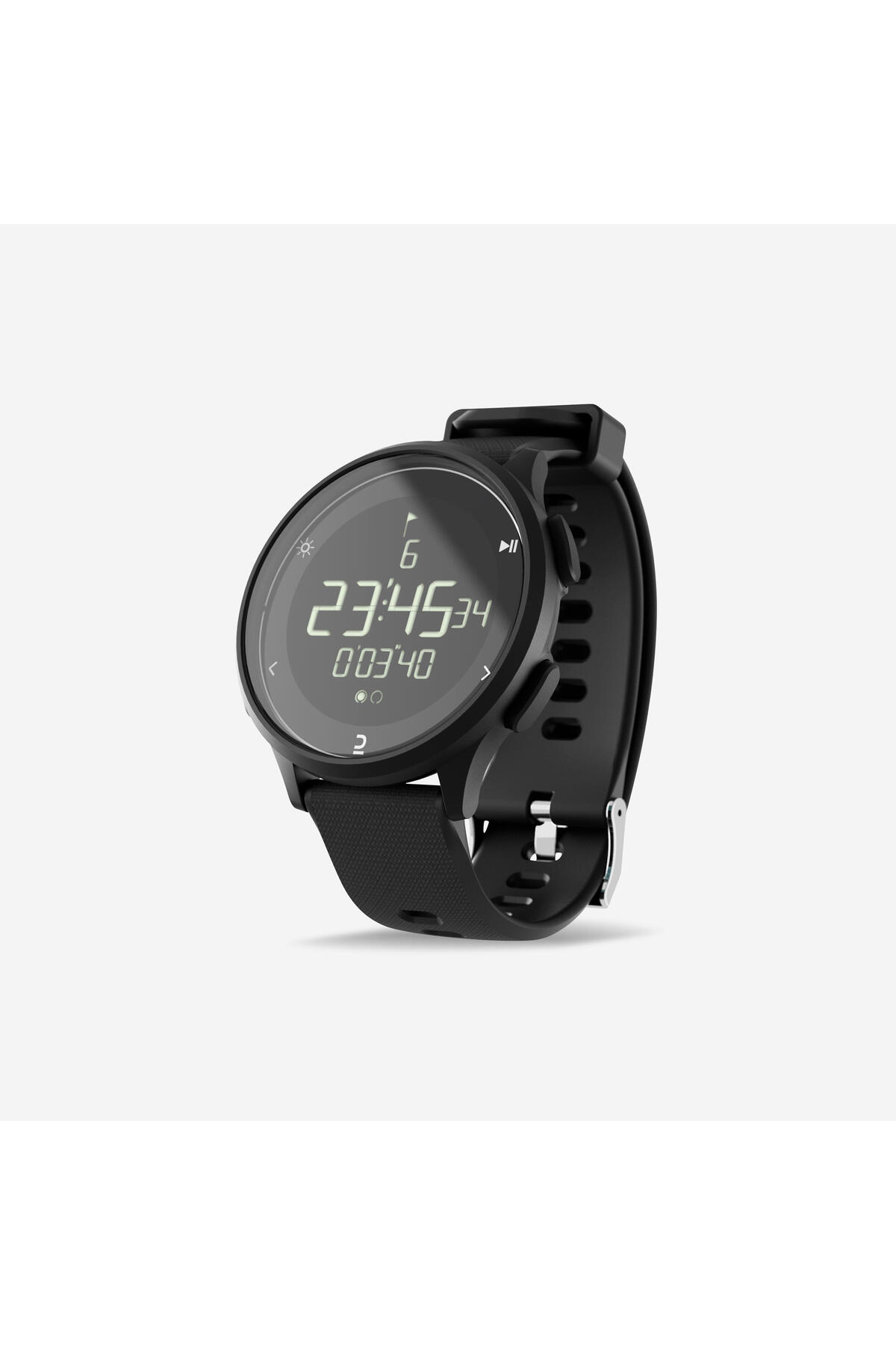 Decathlon Su Geçirmez Kronometreli Koşu Saati - Siyah - W500M