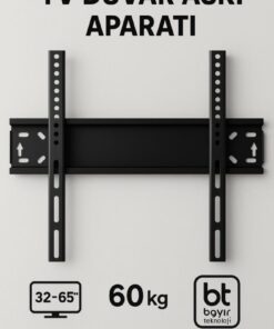 bt bayır teknoloji Tüm Markalar Ile Uyumlu Televizyon Duvar Asma Aparatı 37”-40”-50”-55”-65” Inç Arası