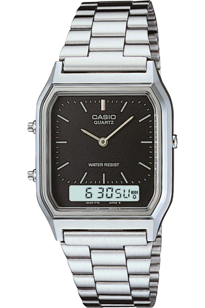Casio Aq-230a-1dmq Erkek Analog Dijital ( 2 Yıl Türkiye Tek Distribütörü Ersa Saat Garantilidir)