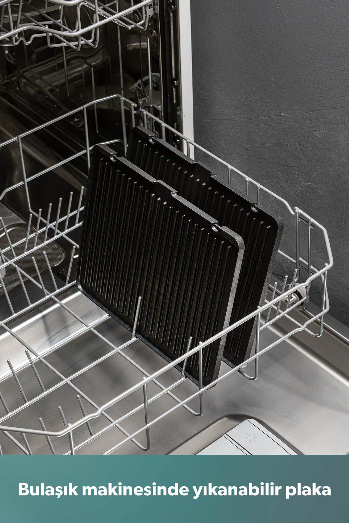 HOMEND Grilliant 1340H 4 Dilim Kapasiteli Inox Gövde Döküm Plakalı Tost ve Izgara Makinesi - Görsel 3