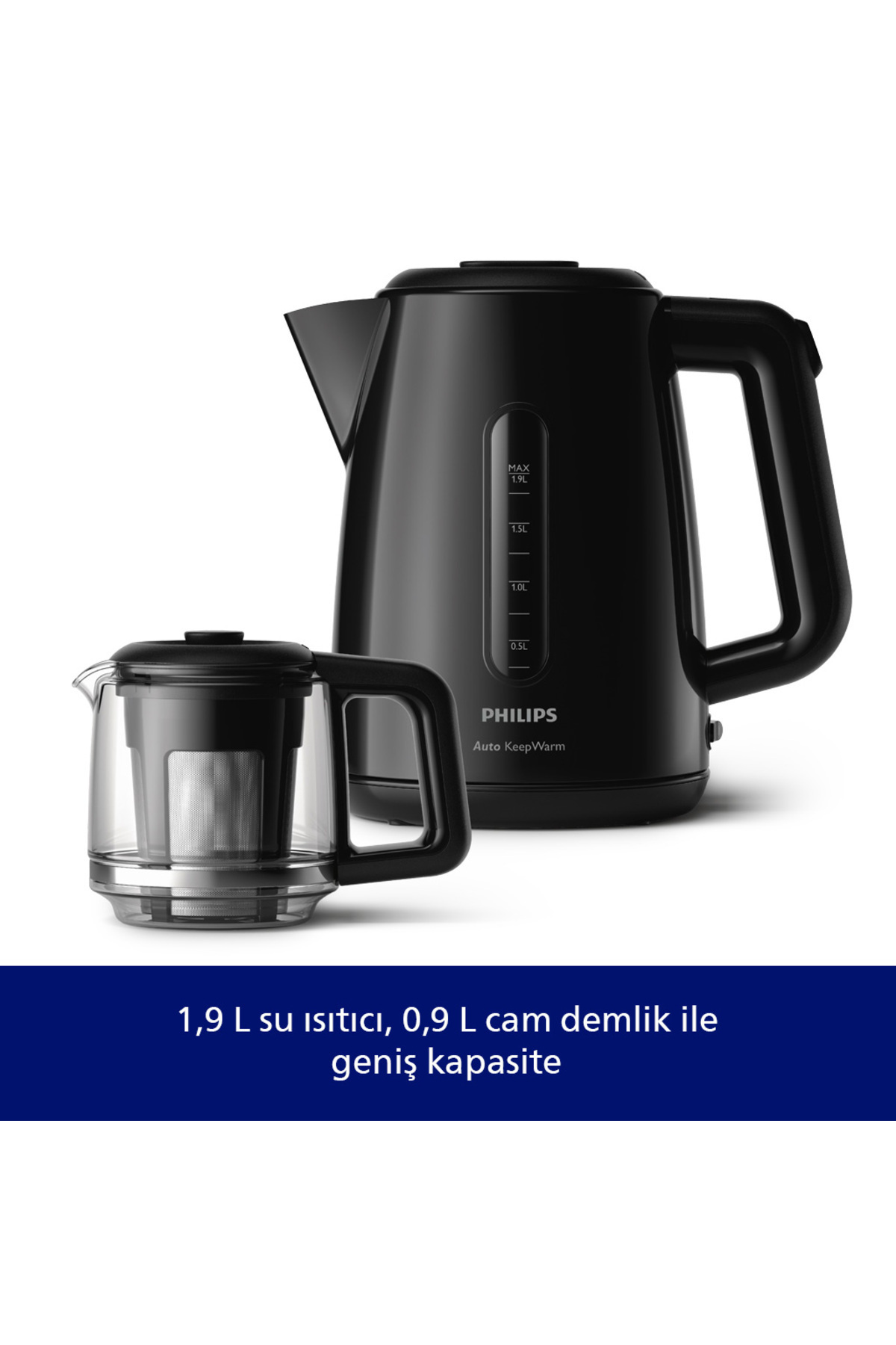 Philips Daily Collection Çay Makinesi, 1700W, 1,9 Lt Su Isıtıcısı, Otomatik Sıcak Tutma, HD7301/00 - Görsel 3
