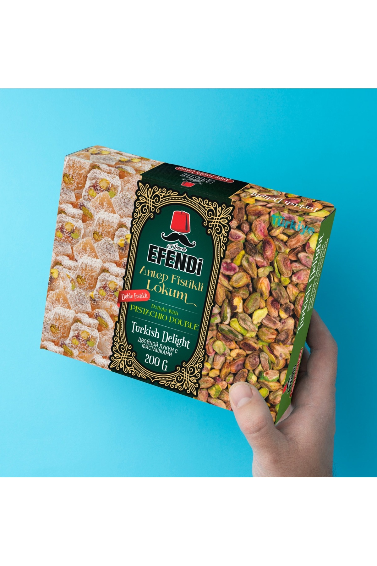 Lokum Sencer efendi doble Antep fıstıklı 200gr