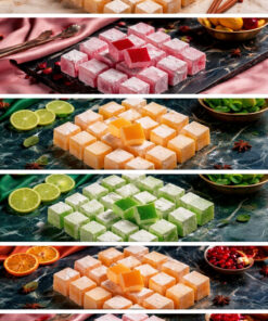 Şener MEYVE AROMALI AVANTAJ LOKUM PAKETİ SADE-GÜLLÜ-NARLI-PORTAKALLI-NANELİ-LİMONLU LOKUM 250 GR X 6 ADET