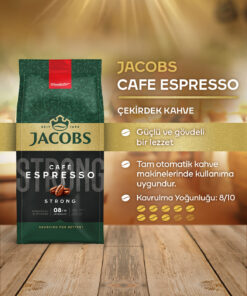 Jacobs Cafe Espresso Çekirdek Kahve 500gr X 2 Adet - Görsel 3