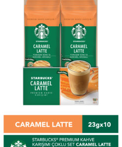 starbucks coffee Caramel Latte Premium Kahve Karışımı 23 Gr X 10 Paket