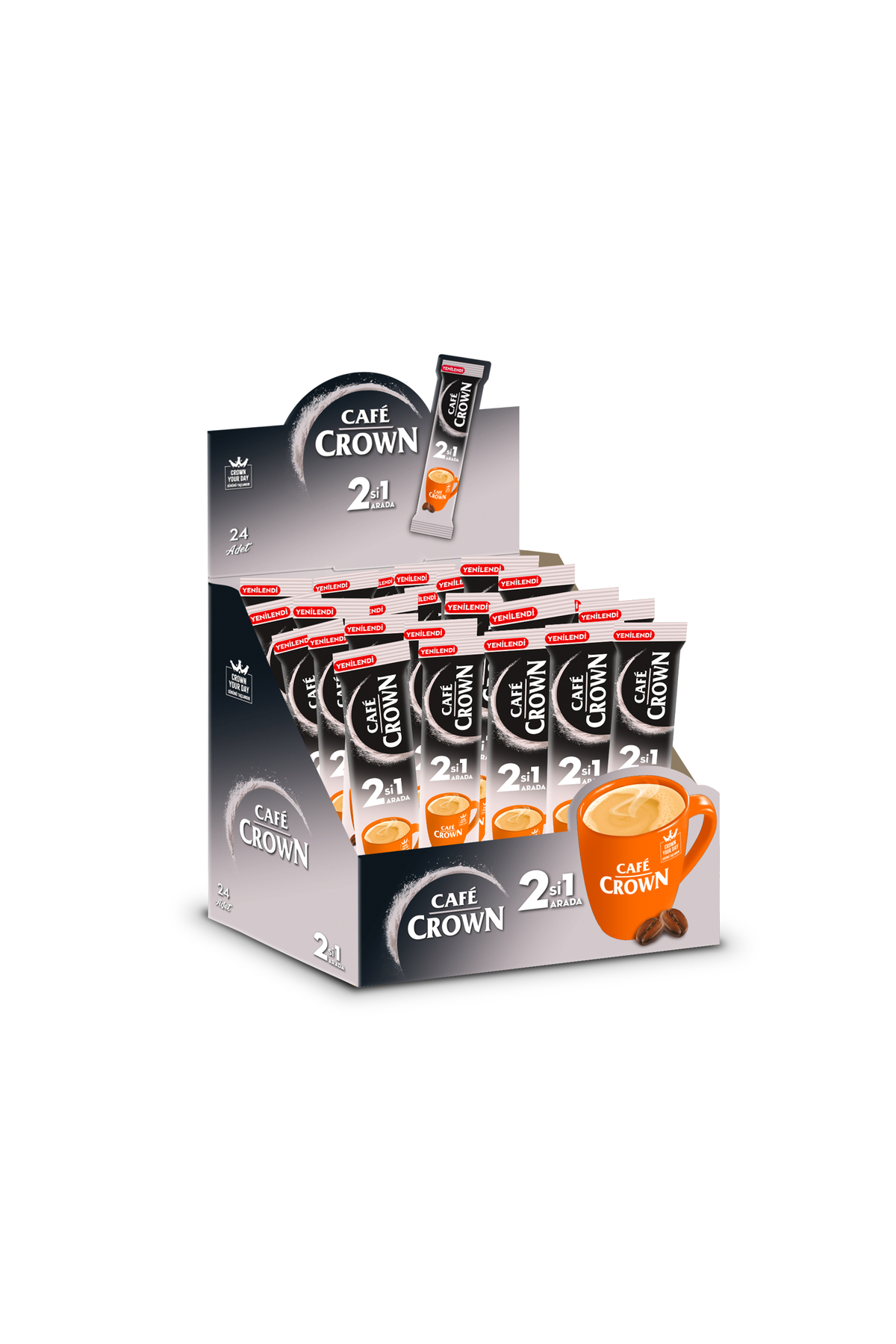 Cafe Crown 2'si 1 Arada Sade 11 Gr. x 24 Adet