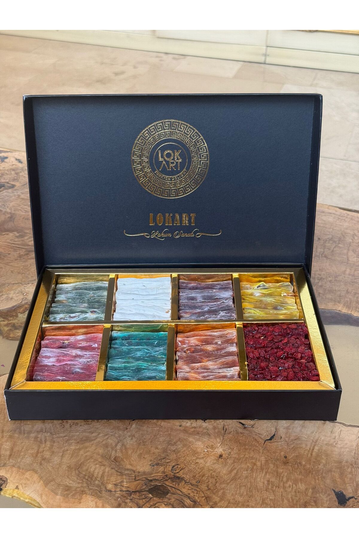 Özel Parmak Lokum Karışık Hediyelik Kutu | 1,25 Kg
