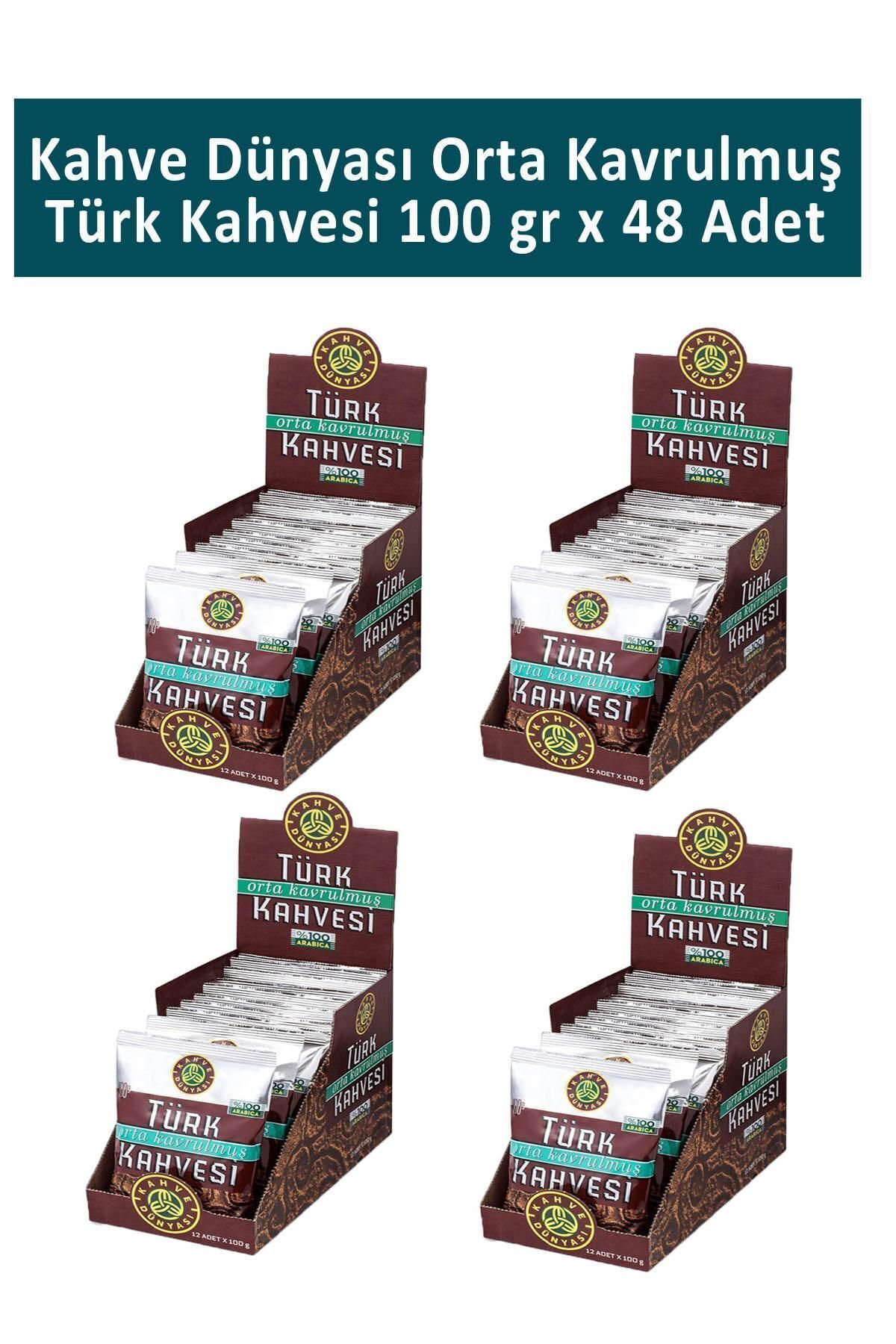 Kahve Dünyası Orta Kavrulmuş Türk Kahvesi 48 x 100 G