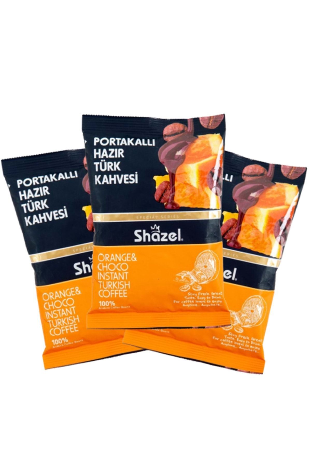 Café turco instantáneo Shazel Naranja 100 g x 3 piezas
