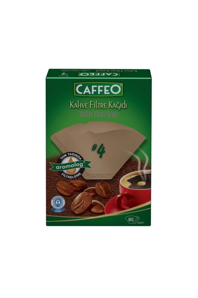 Caffeo 4 Numara Filtre Kahve Kağıdı 80 Adet Kahverengi - Görsel 2