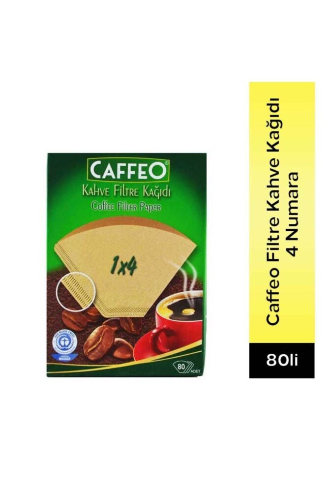 Caffeo 4 Numara Filtre Kahve Kağıdı 80 Adet Kahverengi - Görsel 3