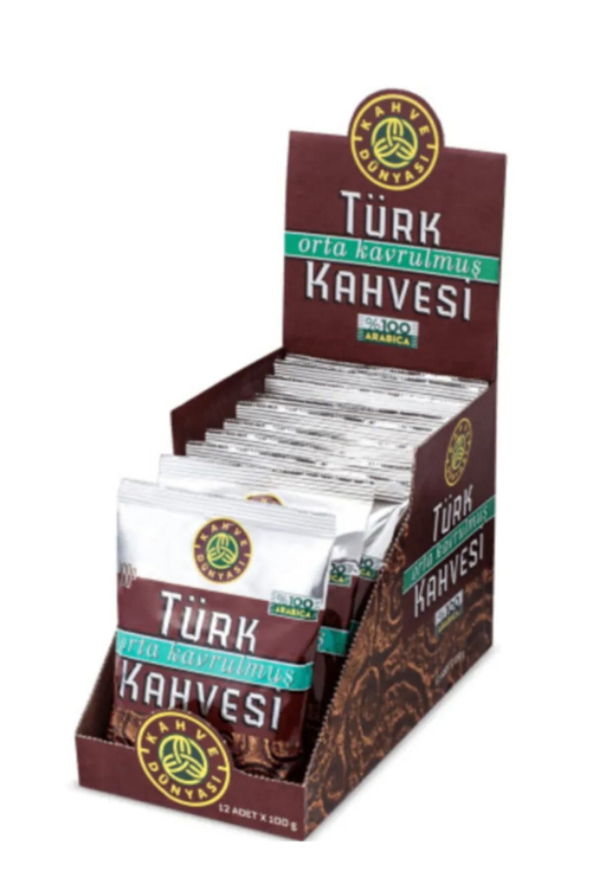 Café turco Coffee World de tueste medio, 100 g, 12 paquete