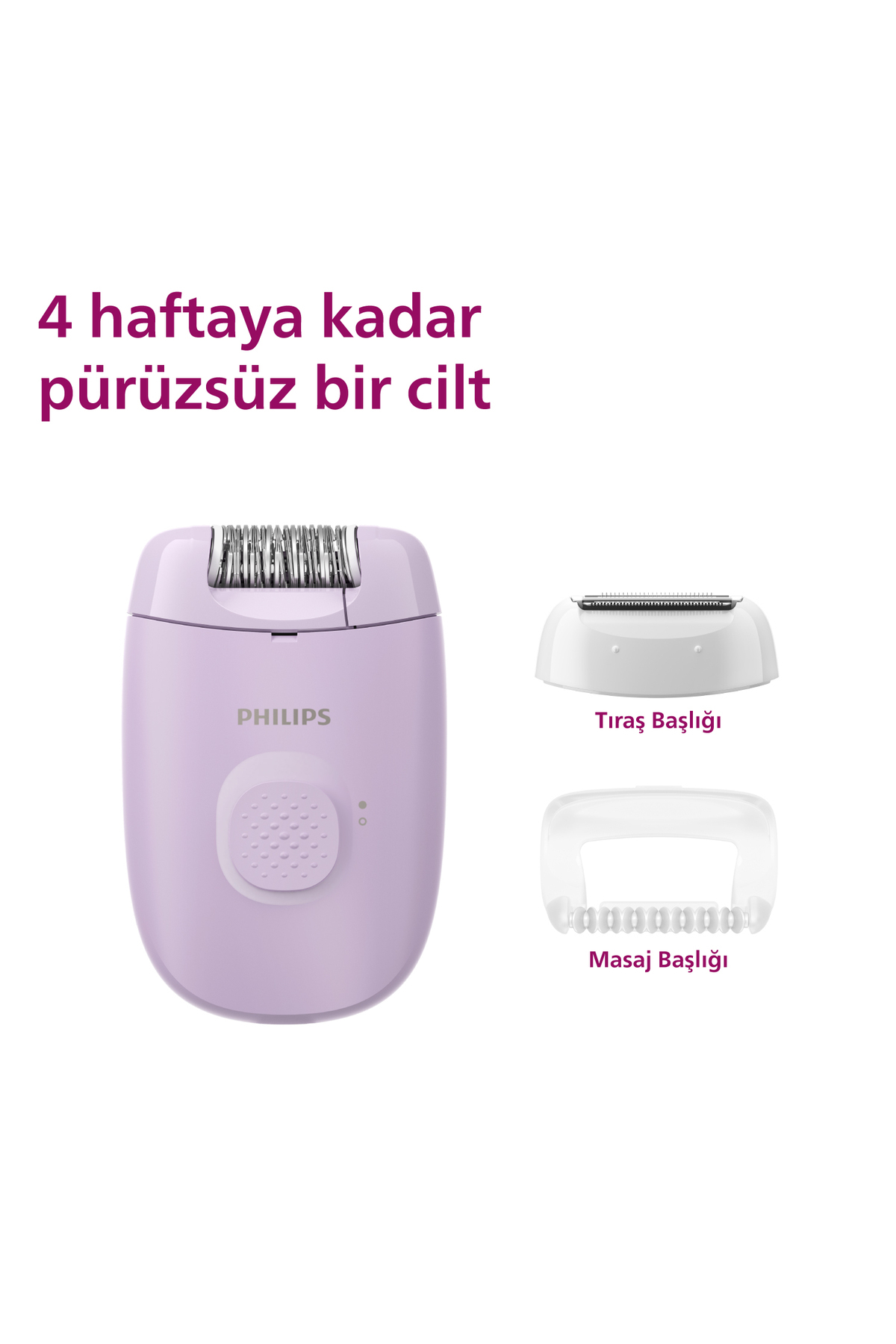 Philips 2000 Serisi BRE237/05 Vücut ve Hassas Bölge Epilatör Seti, Kablolu, Tıraş Başlığı