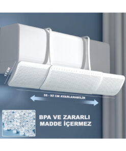 Alternative view of ROBEVE Delikli Ayarlanabilir Klima Hava Yönlendirici Klima Aparatı Klima Siperliği 56-92 CM Ayarlanabilir